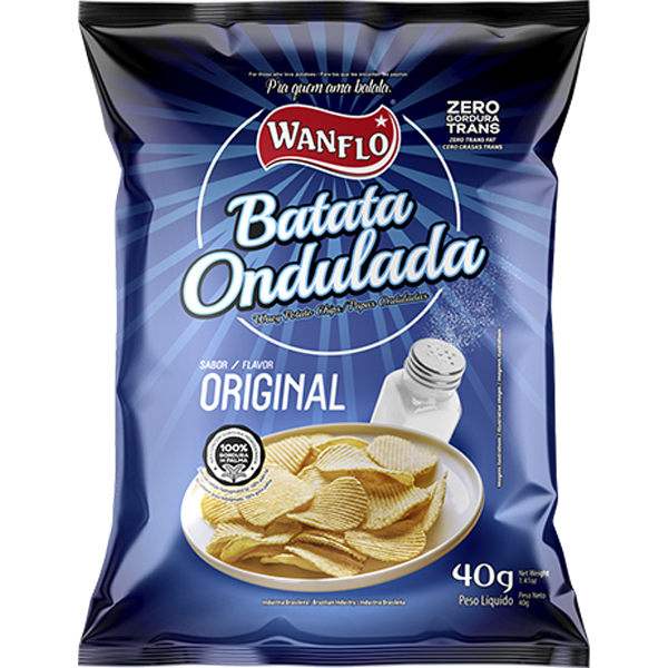Batata Ondulada Original 40g - Wanflo