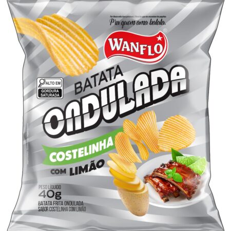 Batata Ondulada Costelinha com Limão 40g