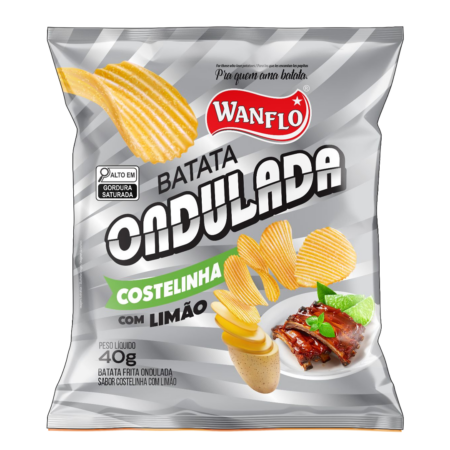 Batata Ondulada Costelinha com Limão 40g