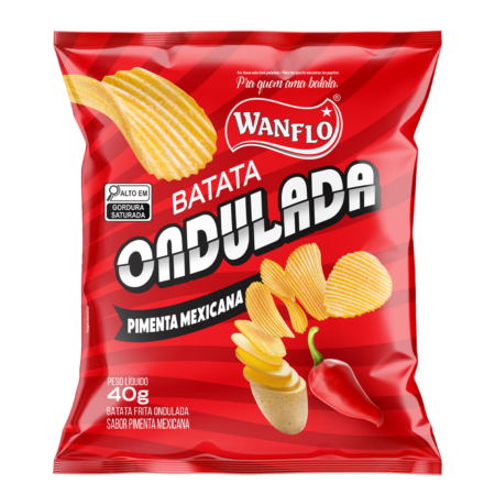 Batata Ondulada Pimenta Mexicana 40G