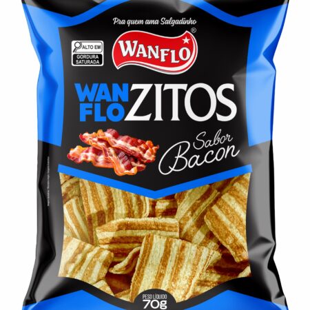 Salgadinho de Trigo Wanflozitos Bacon 70g
