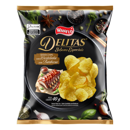 Batata Lisa Delitas Costelinha com Barbecue 40g