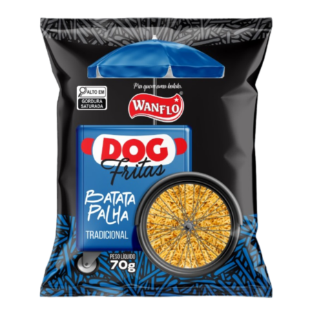 Batata Palha Dog Fritas Tradicional 70G
