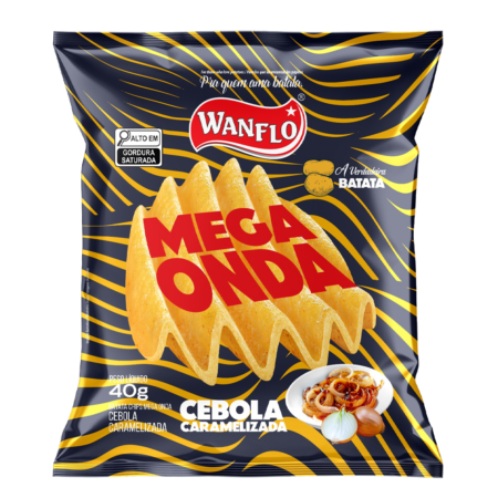 Batata Mega Onda Cebola Caramelizada 40G