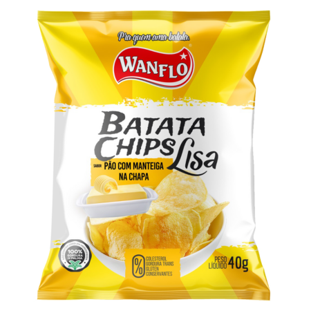Batata Lisa Pão com Manteiga na Chapa 40g